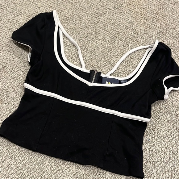 Anthropologie cute maeve sweetheart cutout top - Picture 4 of 7